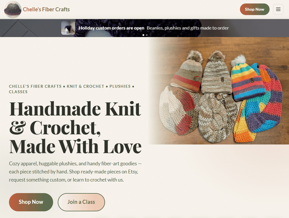 Chelle's Fiber Crafts screenshot