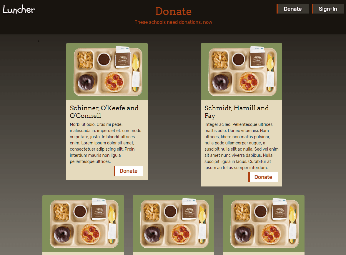 Luncher App screenshot